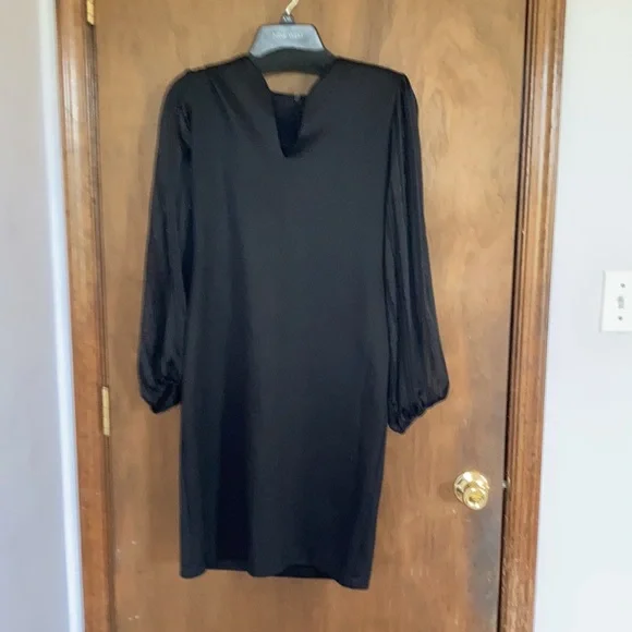 Connected apparel black dress sleeves w sheer stripes 6P 6 petite - Picture 5 of 15